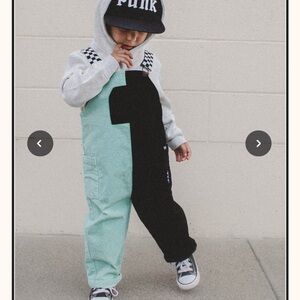Little Trouble Kids Colorblock Overalls
